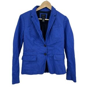 J. Crew Schoolboy Blue Blazer Jacket Womens Size 6